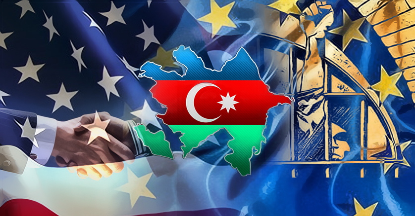 Usa Europe Azerbaijan politcal