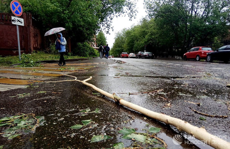 Ураган в Москве уносит жизни людей, поврежден даже Кремль. Хроника