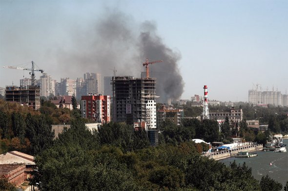 При пожаре в Ростове-на-Дону пострадали десятки человек