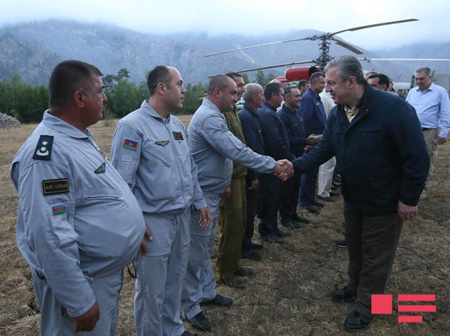 Квирикашвили лично поблагодарил наших вертолетчиков