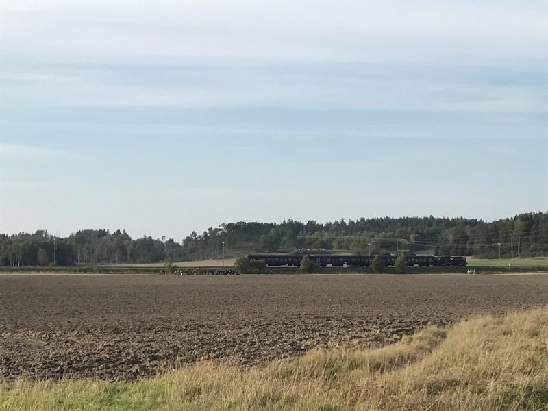 Столкновение бронетранспортера с поездом в Швеции