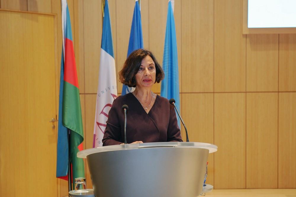 Лейла Алиева выступила в университете ADA