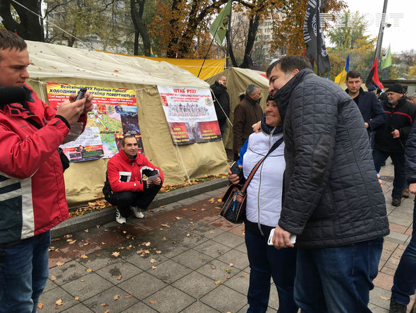 Акция сторонников Саакашвили в Киеве