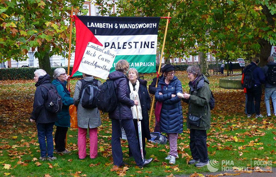 В Лондоне прошла многотысячная акция в поддержку Палестины