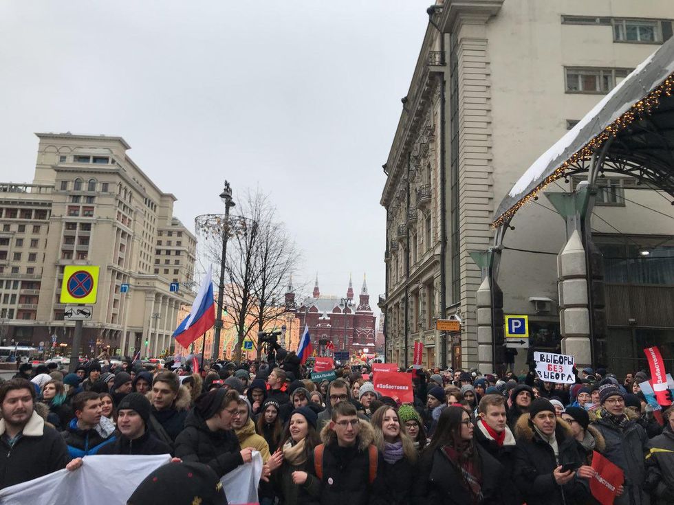 В России задержали Навального и более 180 его сторонников 18 В России задержали Навального и более 180 его сторонников
