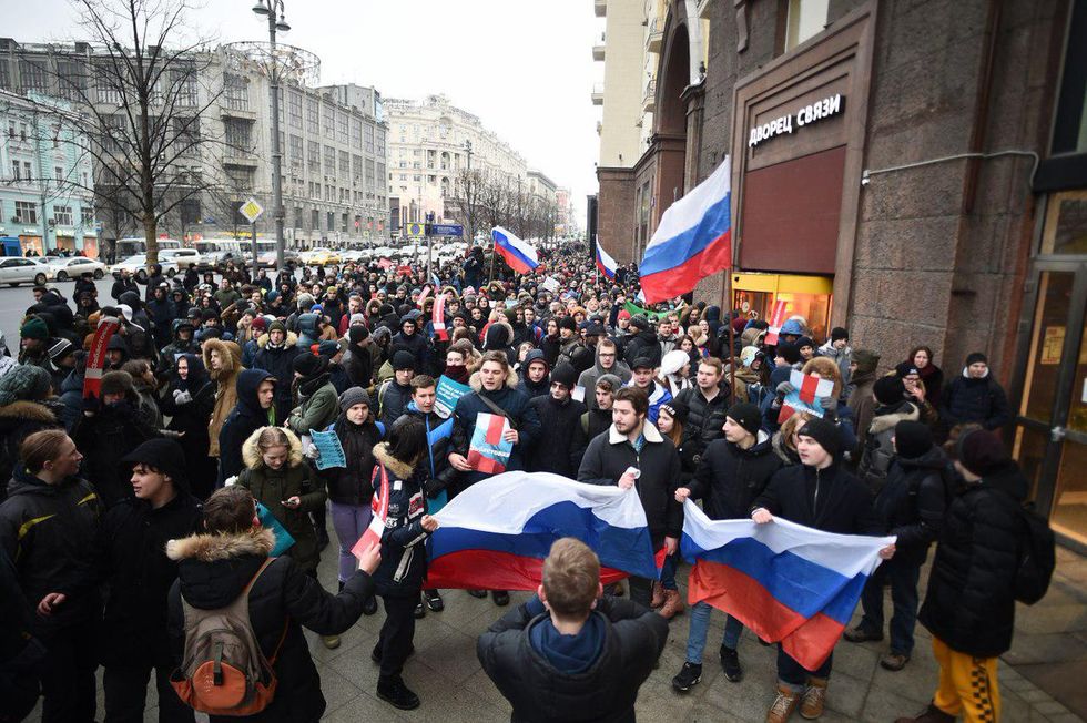 В России задержали Навального и более 180 его сторонников 19 В России задержали Навального и более 180 его сторонников