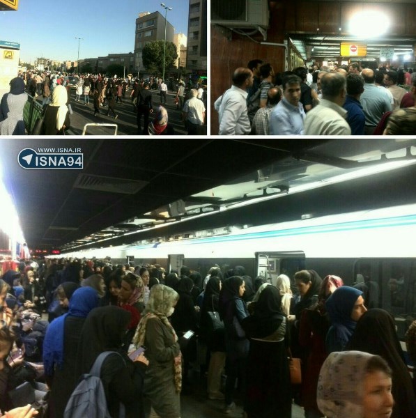 Столкновение поездов в метрополитене Тегерана, десятки пострадавших