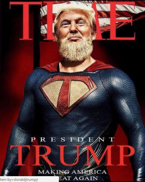 Трамп-младший выложил фото отца в костюме Супермена