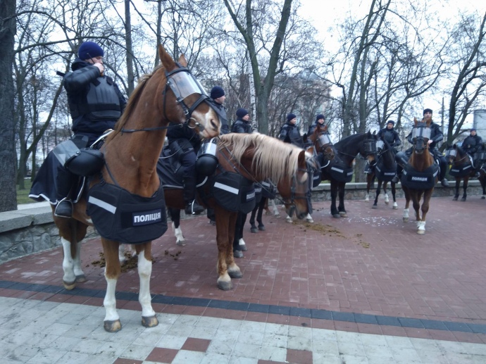 Акция сторонников Саакашвили в Киеве завершилась. Хроника