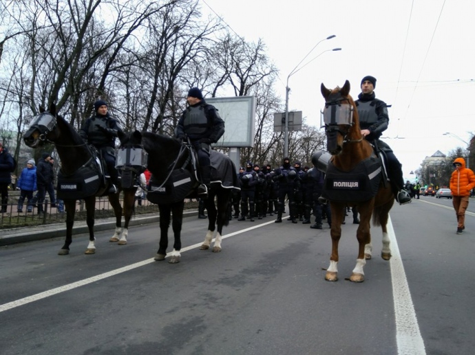 Акция сторонников Саакашвили в Киеве завершилась. Хроника