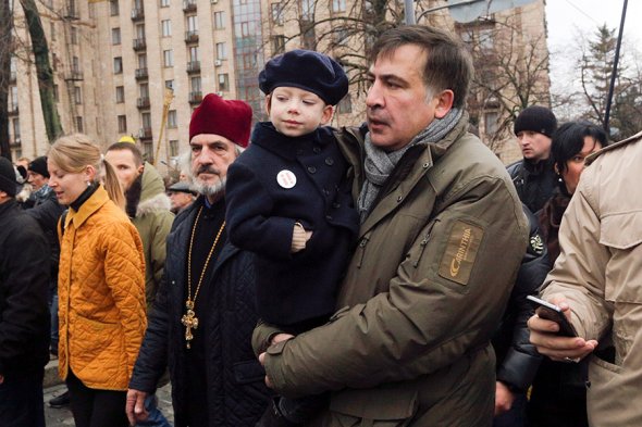 Участники акции в Киеве требовали отставки Порошенко