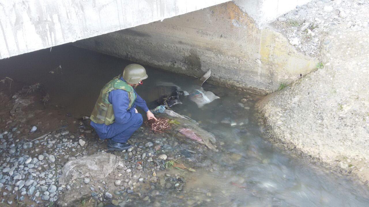 В Тяртяре в водном канале найдено 384 патрона