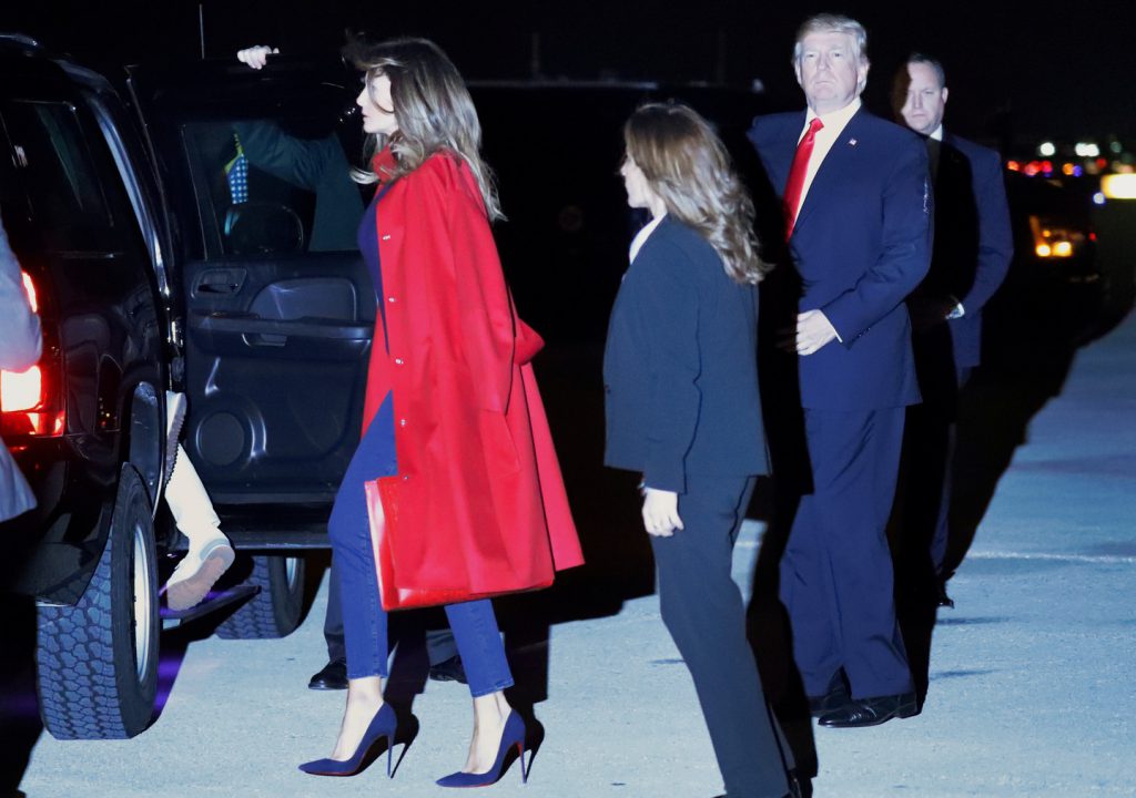 Супруга Трампа проигнорировала мужа