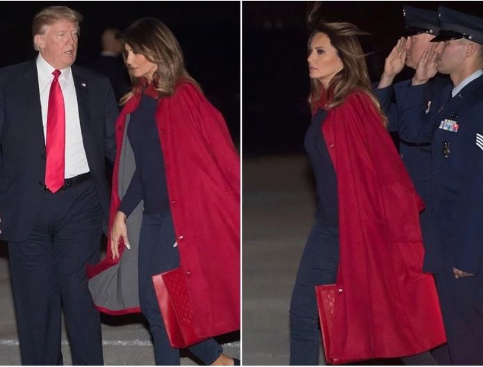 Супруга Трампа проигнорировала мужа