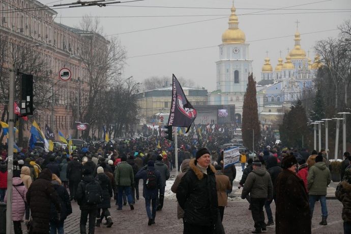 В Киеве сторонники Саакашвили вновь требуют отставки Порошенко