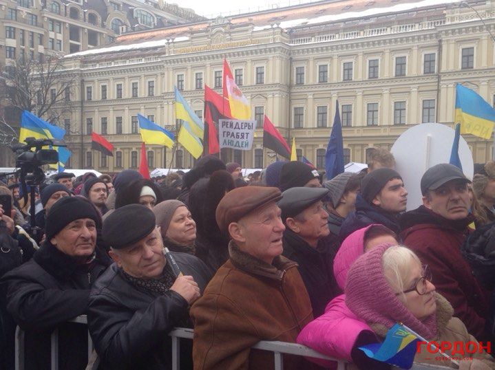 В Киеве сторонники Саакашвили вновь требуют отставки Порошенко