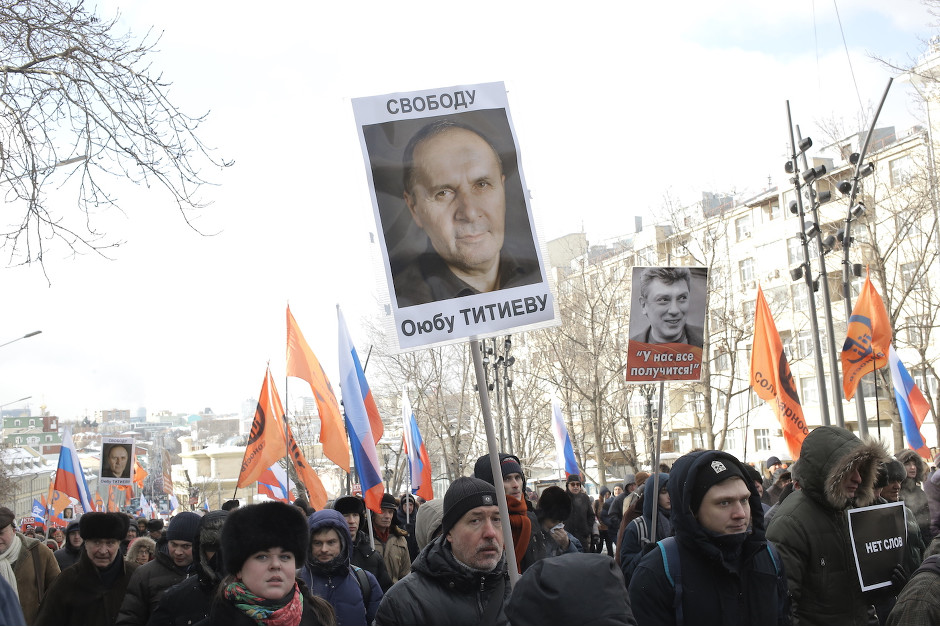 В Москве проходит акция памяти Немцова