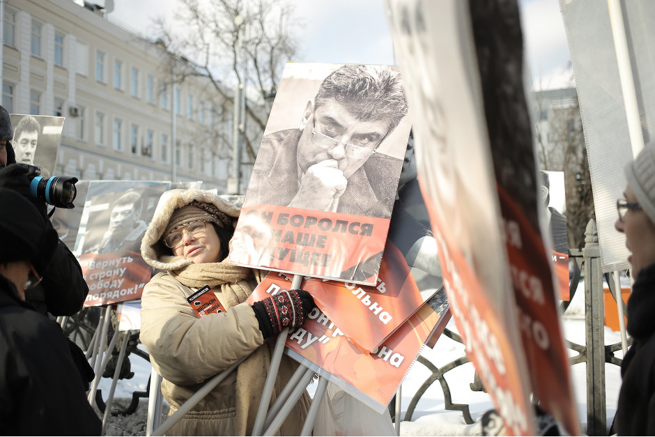 В Москве проходит акция памяти Немцова