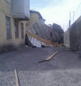 Порывы ветра обесточили часть Дашкесана