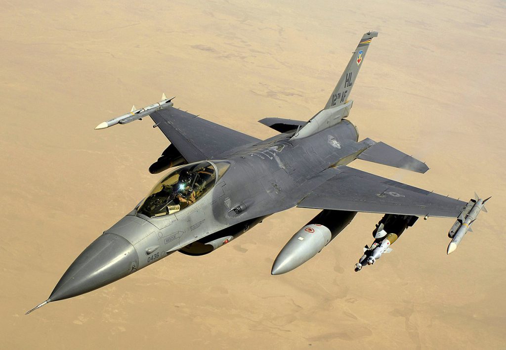 В Неваде рухнул истребитель F-16