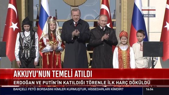 Путин и Эрдоган участвовали в церемонии начала строительства АЭС «Аккую»