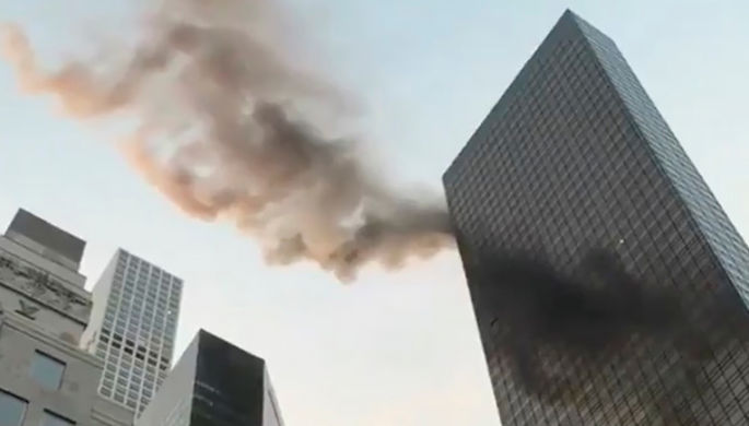 В здании Trump Tower в Нью-Йорке произошел пожар, есть пострадавшие
