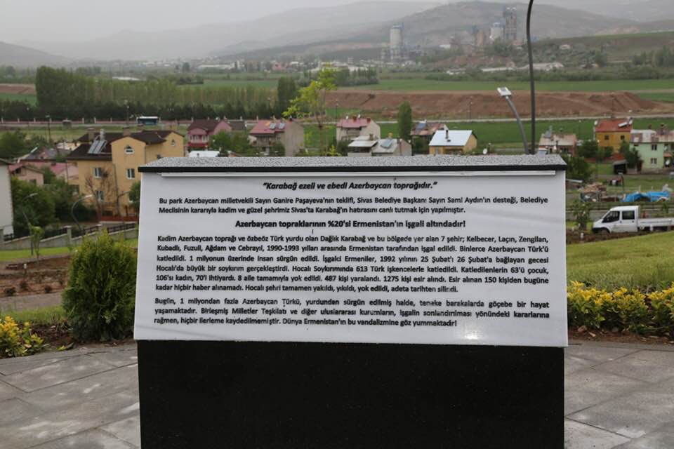 В Турции состоялось открытие памятника шехидам Карабаха