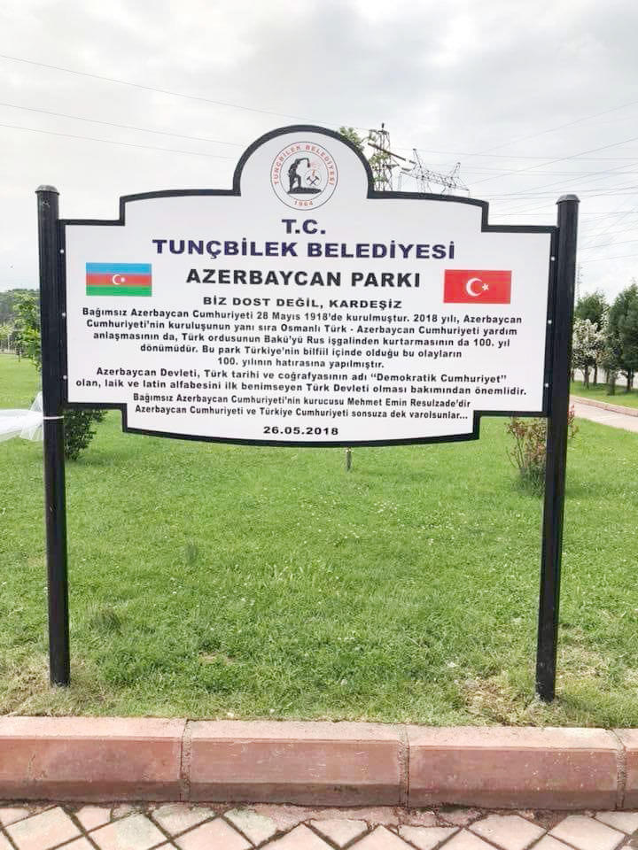 В Турции открыли парк Азербайджана и памятник жертвам Ходжалы