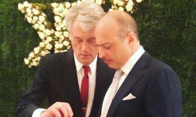 Экс-президент Украины на свадьбе в Баку