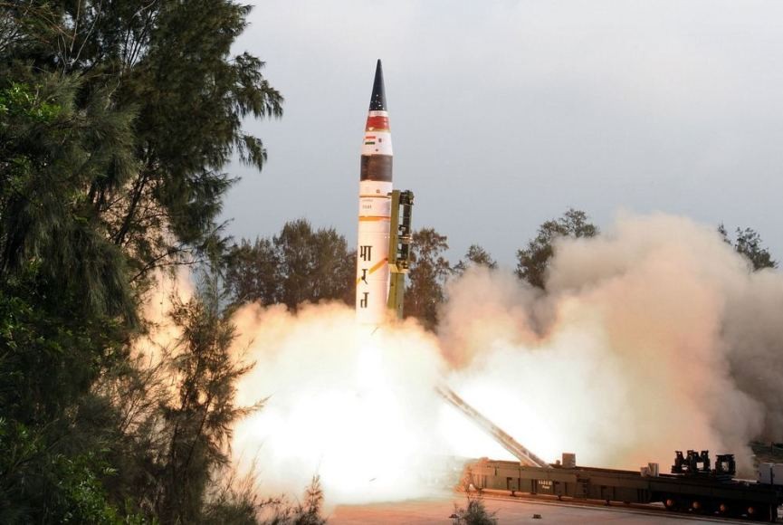 Индия успешно испытала баллистическую ракету Agni-V