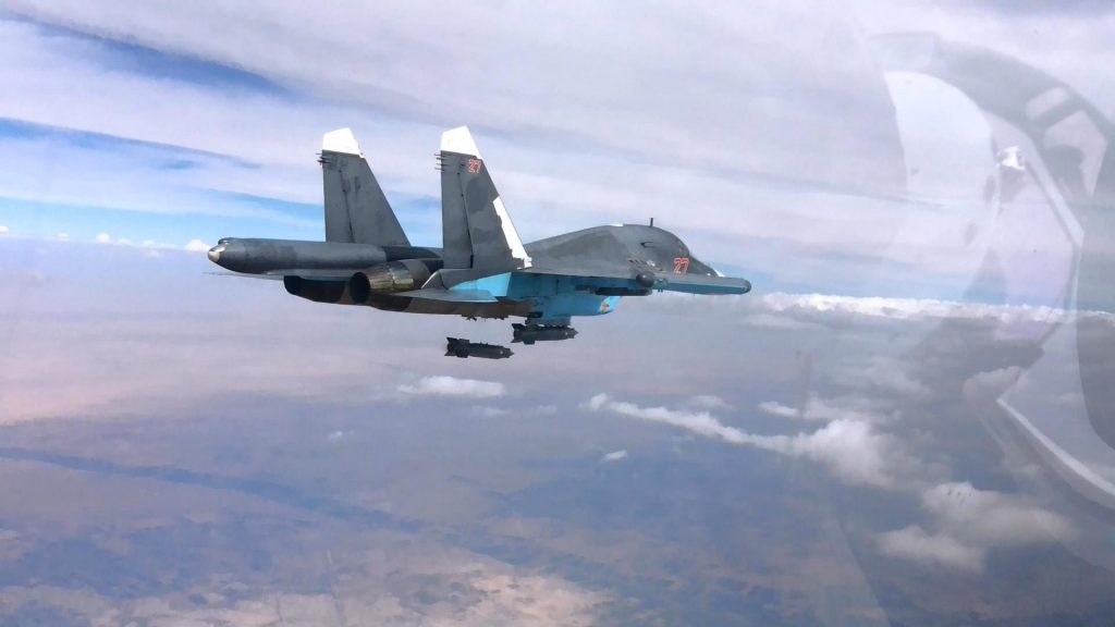 Российские самолеты впервые атаковали цели на юге Сирии