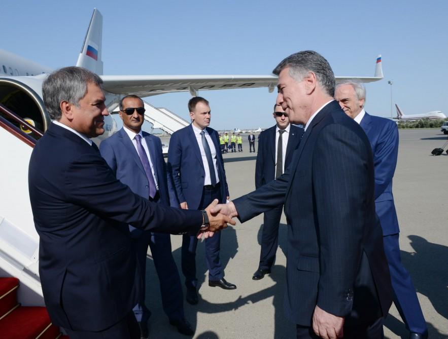 Начался визит Володина в Азербайджан