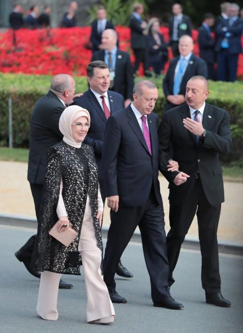 Ильхам Алиев на приеме для глав государств и правительств стран-союзников и партнеров НАТО