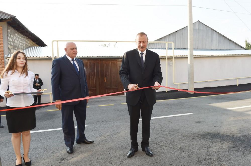 Ильхам Алиев принял участие в открытии ряда объектов