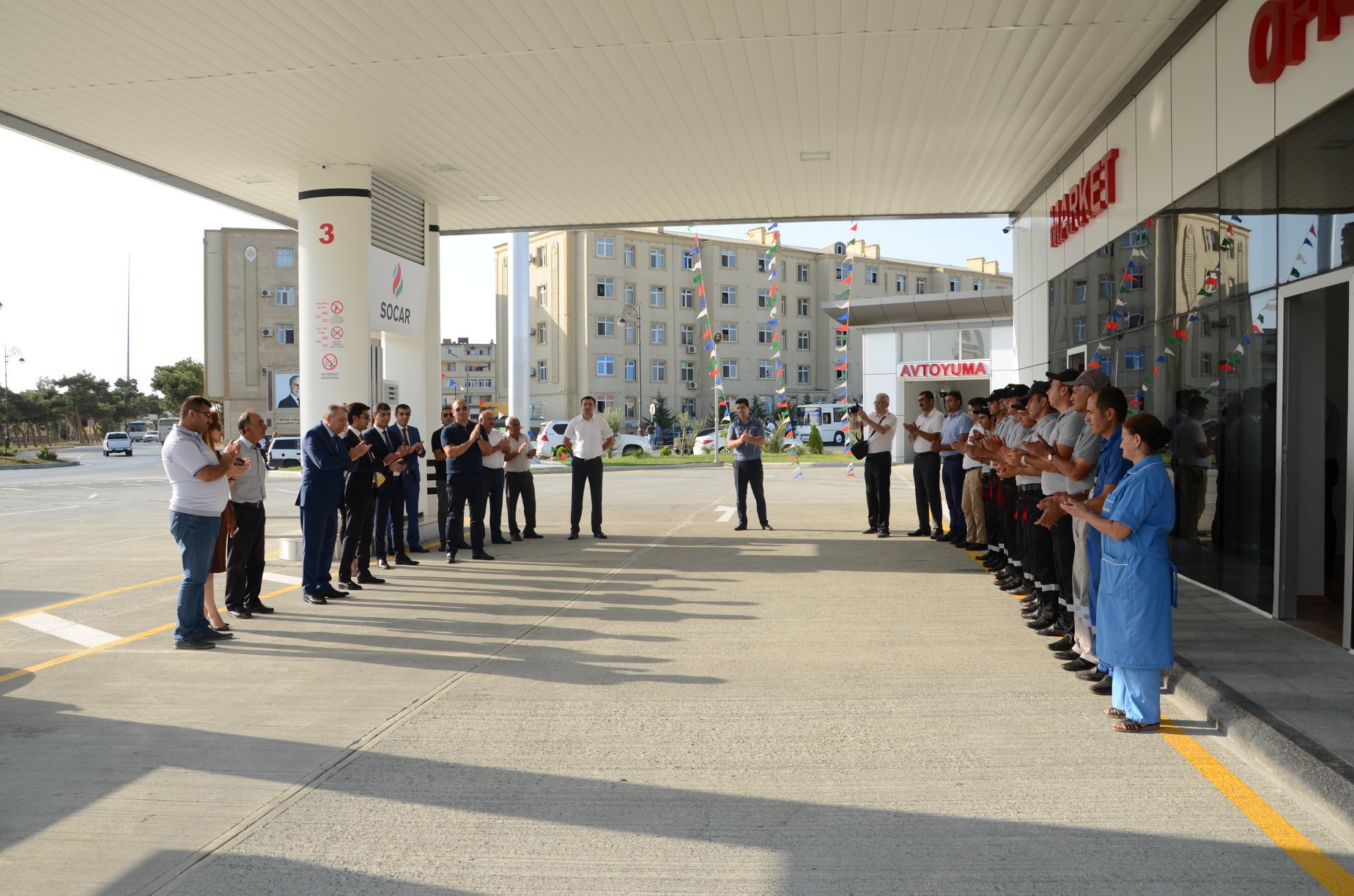 Ильхам Алиев принял участие в открытии Музея флага в Билясуваре