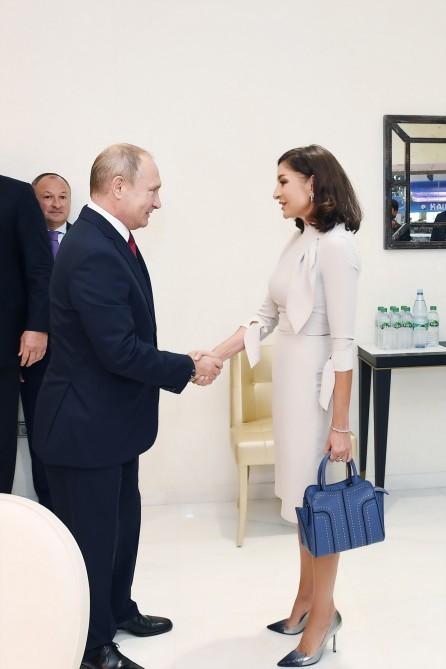Алиев и Путин посмотрели поединки ЧМ по дзюдо в Баку