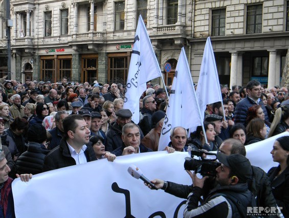 В Тбилиси прошла акция противников Саакашвили