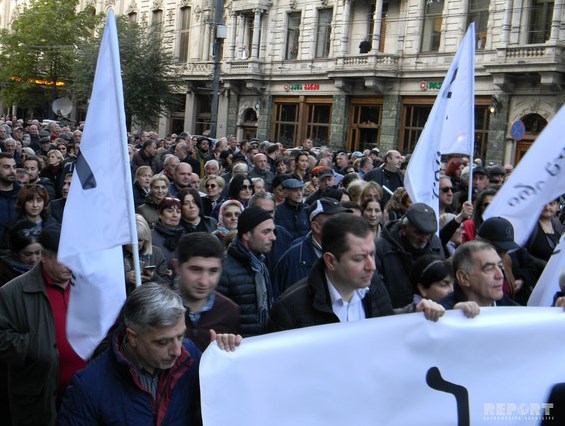 В Тбилиси прошла акция противников Саакашвили
