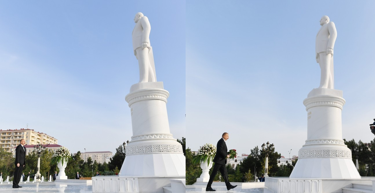 Ильхам Алиев в Сумгайыте