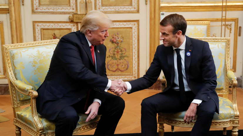 Reuters: Макрон и Трамп провели встречу в Париже