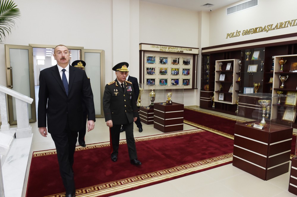 Ильхам Алиев принял участие в открытии нового учебного здания в Полицейской академии