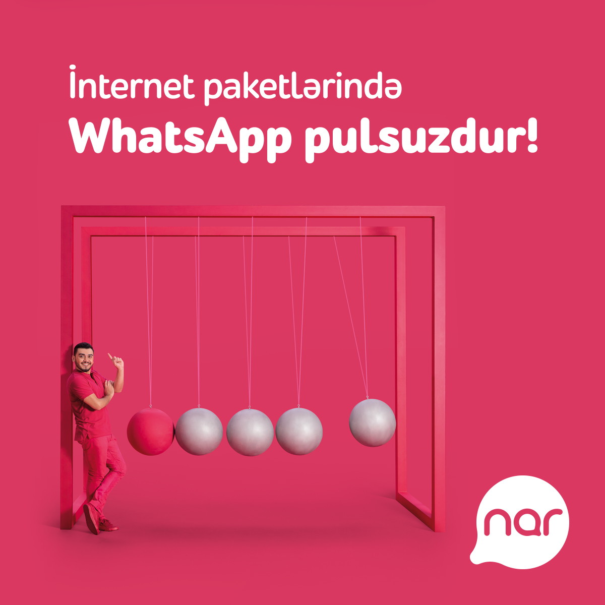Абоненты Nar пользуются WhatsApp бесплатно