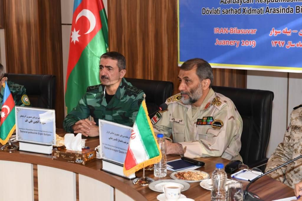Главы погранвойск Азербайджана и Ирана провели встречу на границе