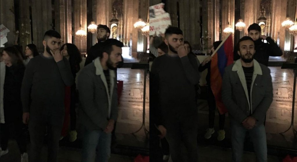 В Париже армяне напали на церковь, где проходило мероприятие в связи с Ходжалы