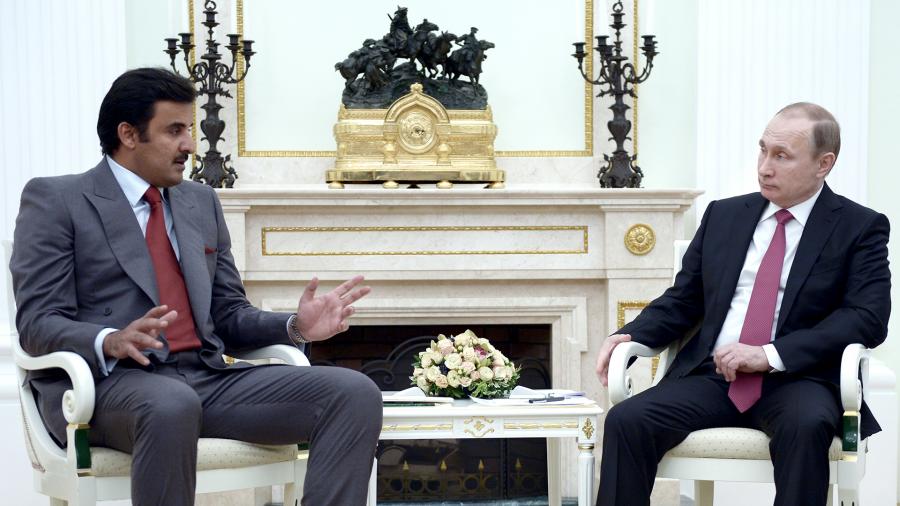 Эмир Катара поддержал шаги Путина на Ближнем Востоке