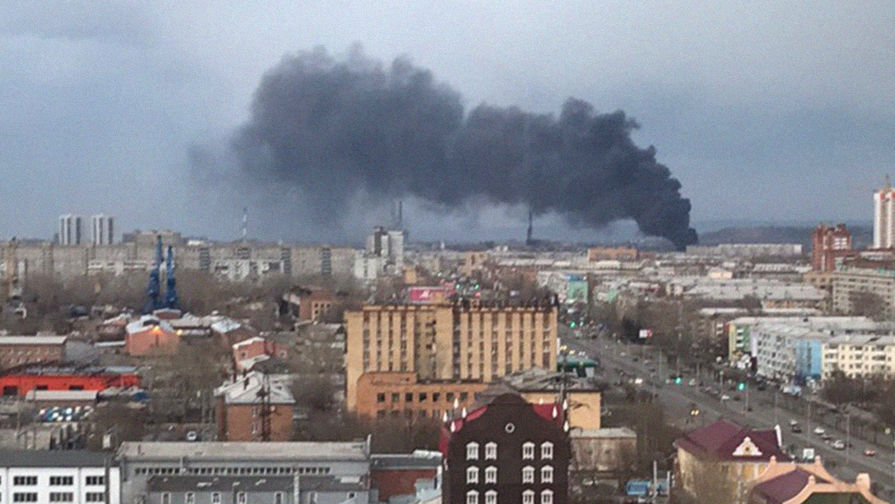 В России загорелся ракетный завод