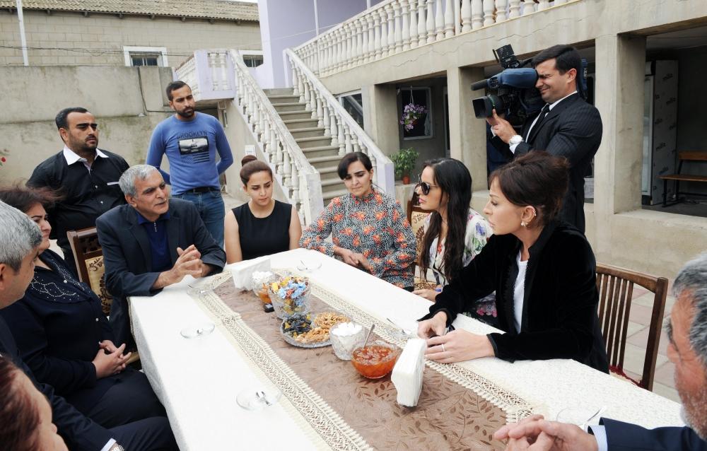 Мехрибан и Лейла Алиевы побывали в Кюрдаханы