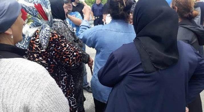 Протесты азербайджанцев в грузинском селе