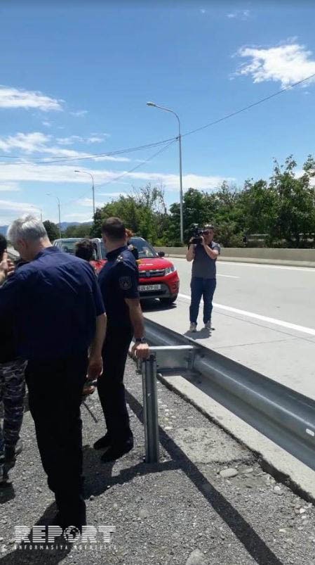 Протесты азербайджанцев в грузинском селе