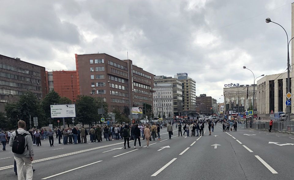 В Москве протестовали в поддержку прав журналистов